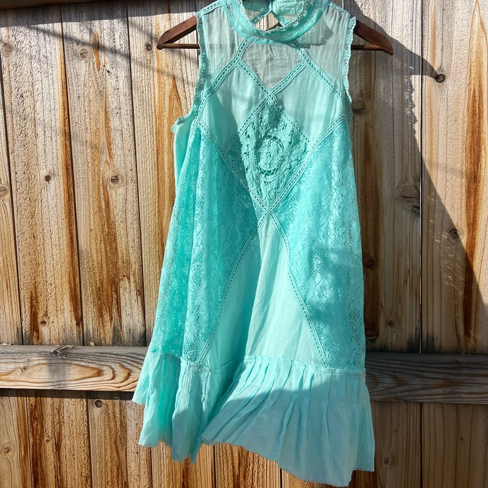 Free people aqua dress